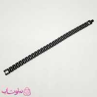 دستبند مردانه زنانه استیل طرح رولکس مشکی کد 4891
