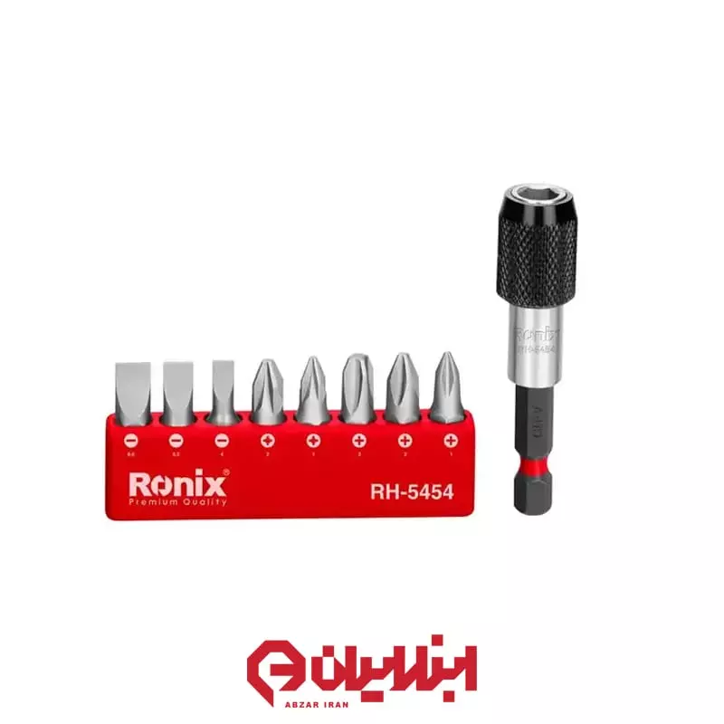 ست رابط و سری پیچ گوشتی 9 عددی رونیکس مدل RH-5454