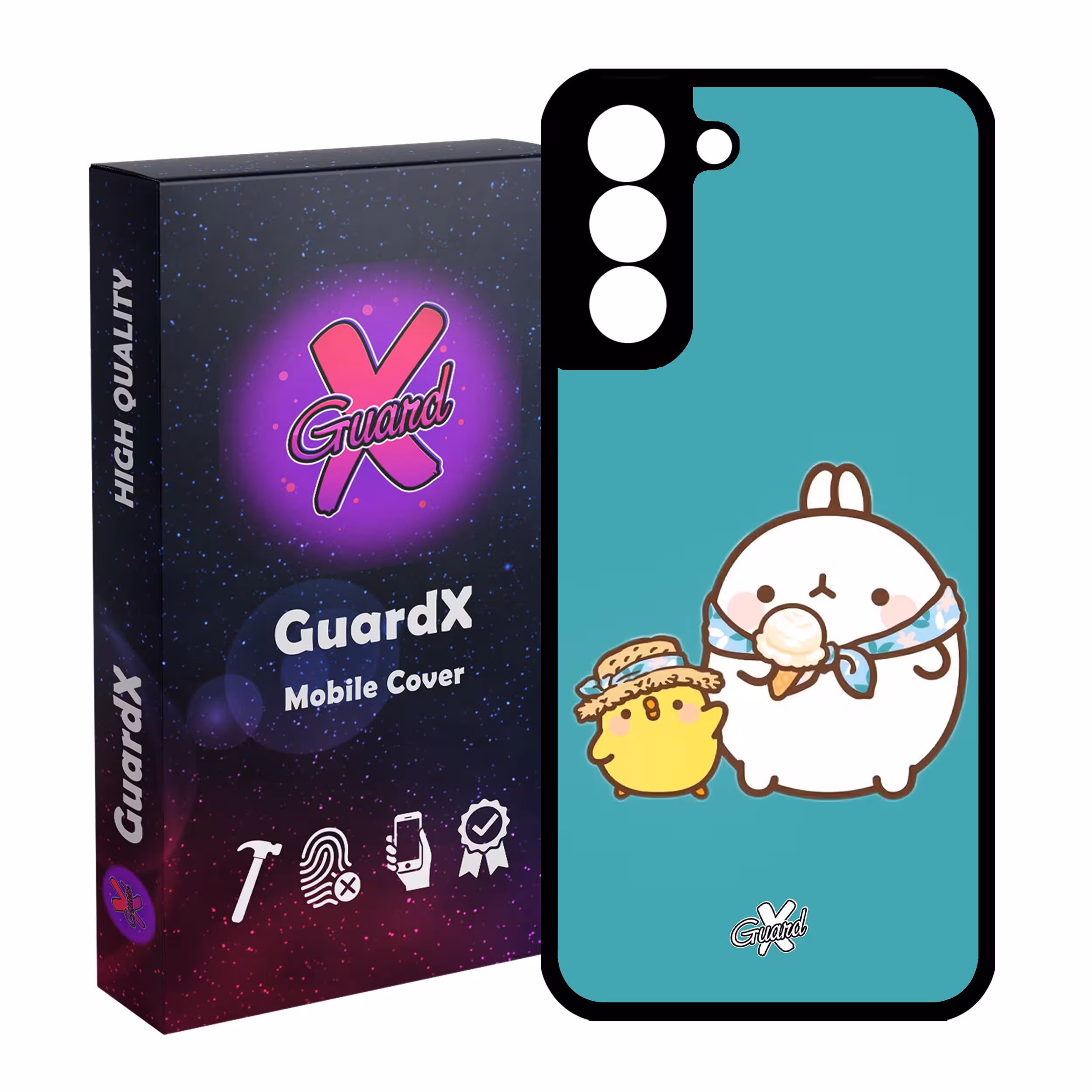 کاور گارد ایکس طرح مولانگ مدل Glass10312 مناسب برای گوشی موبایل سامسونگ Galaxy S21 FE