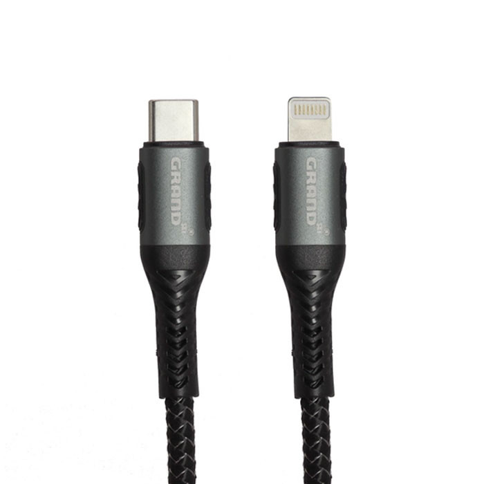 کابل تبدیل USB-C به لایتنینگ گرند مدل 03 طول 1 متر - فروشگاه حضوری | کالا مکس