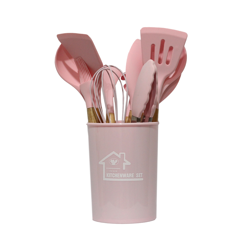 سرویس کفگیر و ملاقه 12 پارچه  کیچن‌ وار ست مدل سیلیکونی