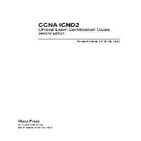 خرید و دانلود نسخه کامل کتاب CCNA ICND2 Official Exam Certification Guide (CCNA Exams 640-816 and 640-802) (2nd Edition)