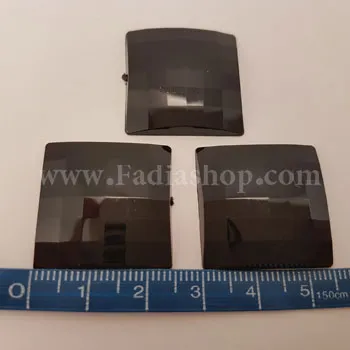 نگین مربع 2525 مشکی