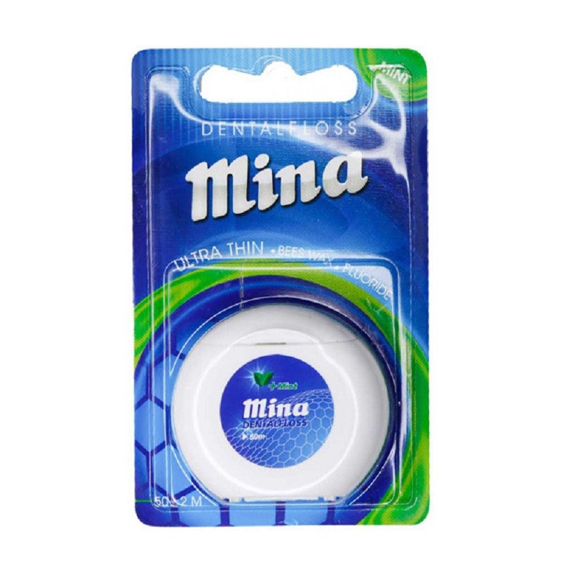 نخ دندان فوق نازک (اسانس اکالیپتوس) مینا