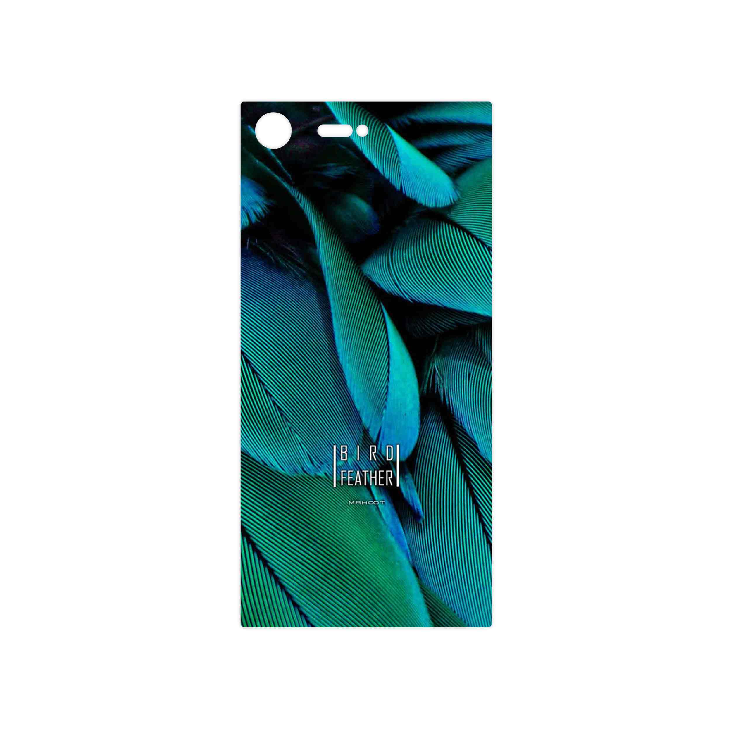 برچسب پوششی ماهوت مدل Green Feather مناسب برای گوشی موبایل سونی Xperia XZ Premium