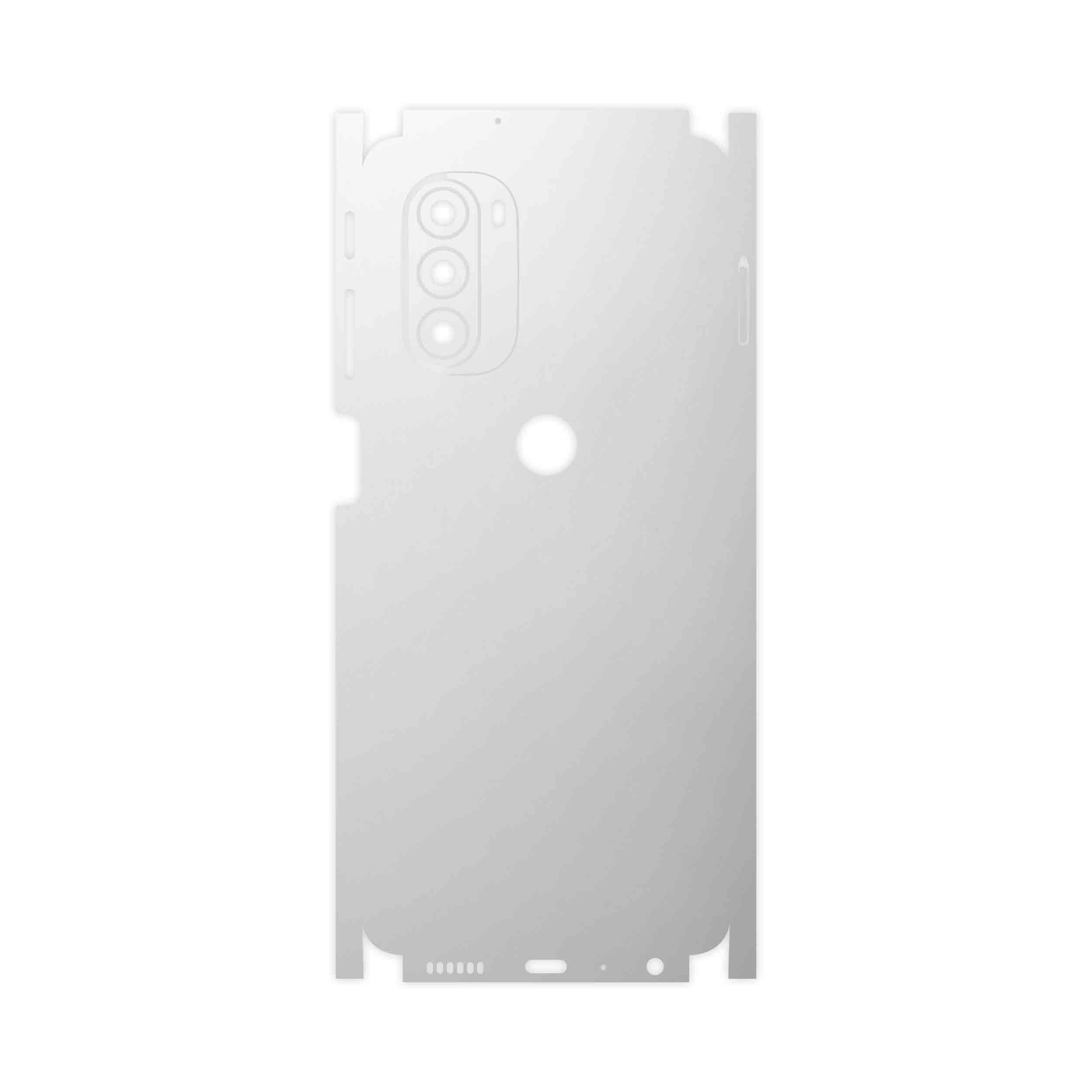 برچسب پوششی ماهوت مدل Matte-White-FullSkin مناسب برای گوشی موبایل موتورولا Moto G51 5G