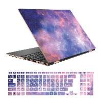 استیکر لپ تاپ طرح Spaceکد 16 مناسب برای لپ تاپ 156 اینچ به همراه بر چسب حروف فارسی کیبورد
