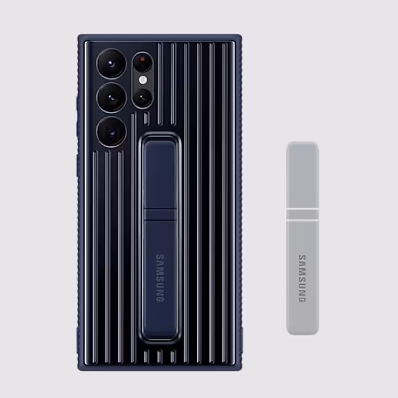 کاور سامسونگ مدل Protective Stand مناسب برای گوشی موبایل سامسونگ Galaxy S22 Ultra به همراه پایه نگهدارنده
