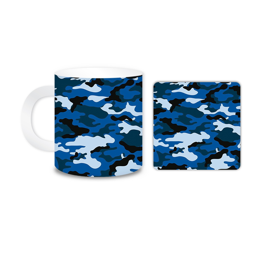 ماگ مدل ارتشی کد 597 به همراه زیر لیوانی