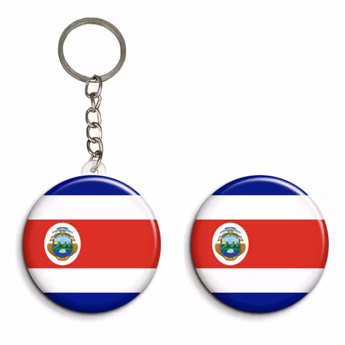 پیکسل مدل پرچم کاستاریکا کد Costa Rica به همراه جاکلیدی