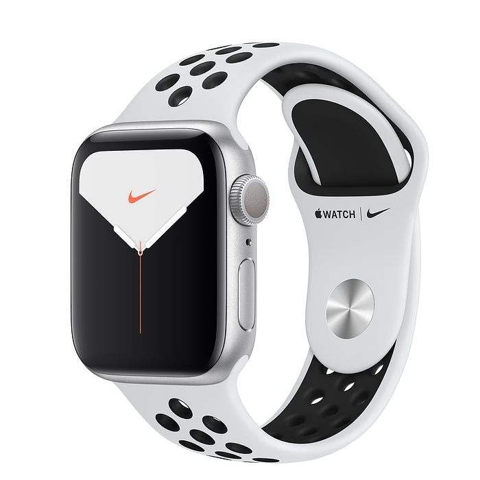 ساعت مچی هوشمند اپل واچ سری 5 40 میلیمتر با بند Platinum/Black Nike Sport