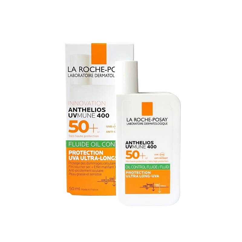 خرید + قیمت | ضدآفتاب بی رنگ فلوئیدی spf50 لاروش پوزای حجم 50میل