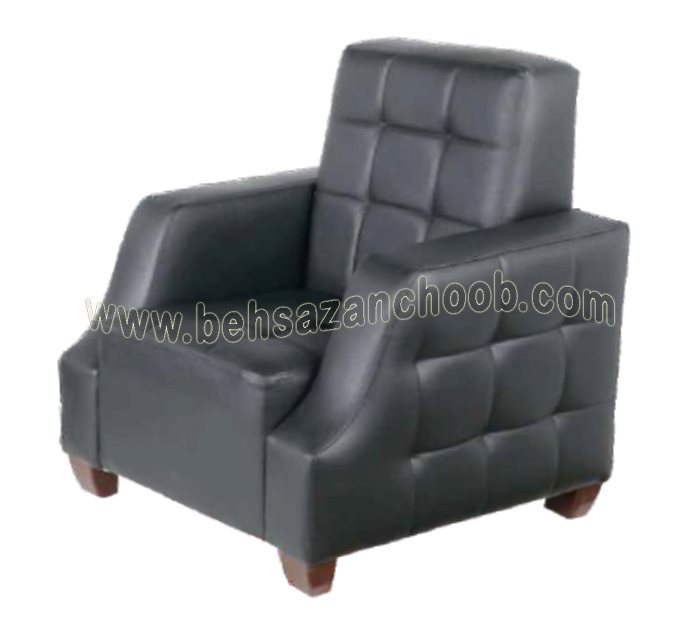 مبل تک نفره اداری پا سنگی کد B 306