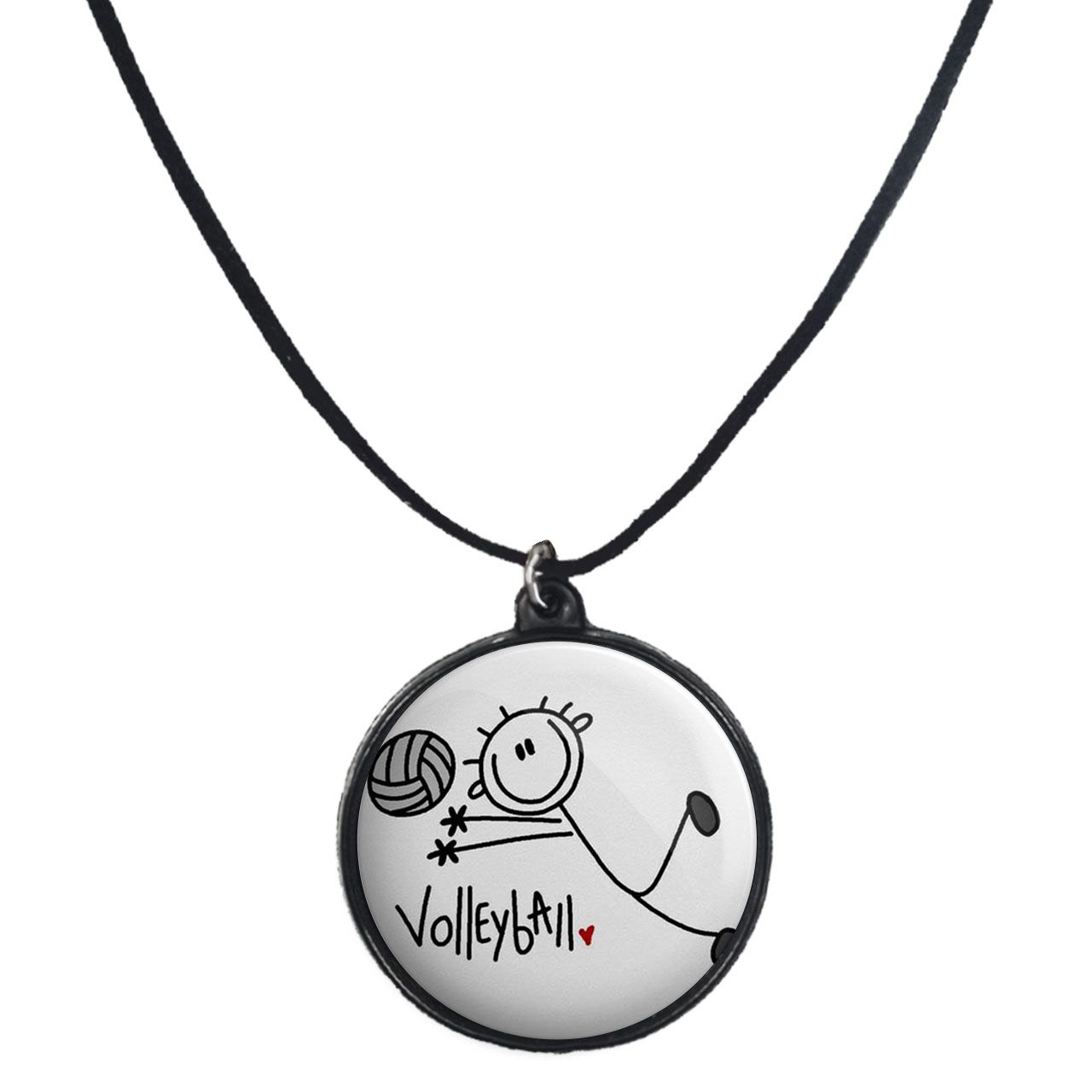 گردنبند پرمانه طرح والیبال کد pmb.714مدل دو طرفه