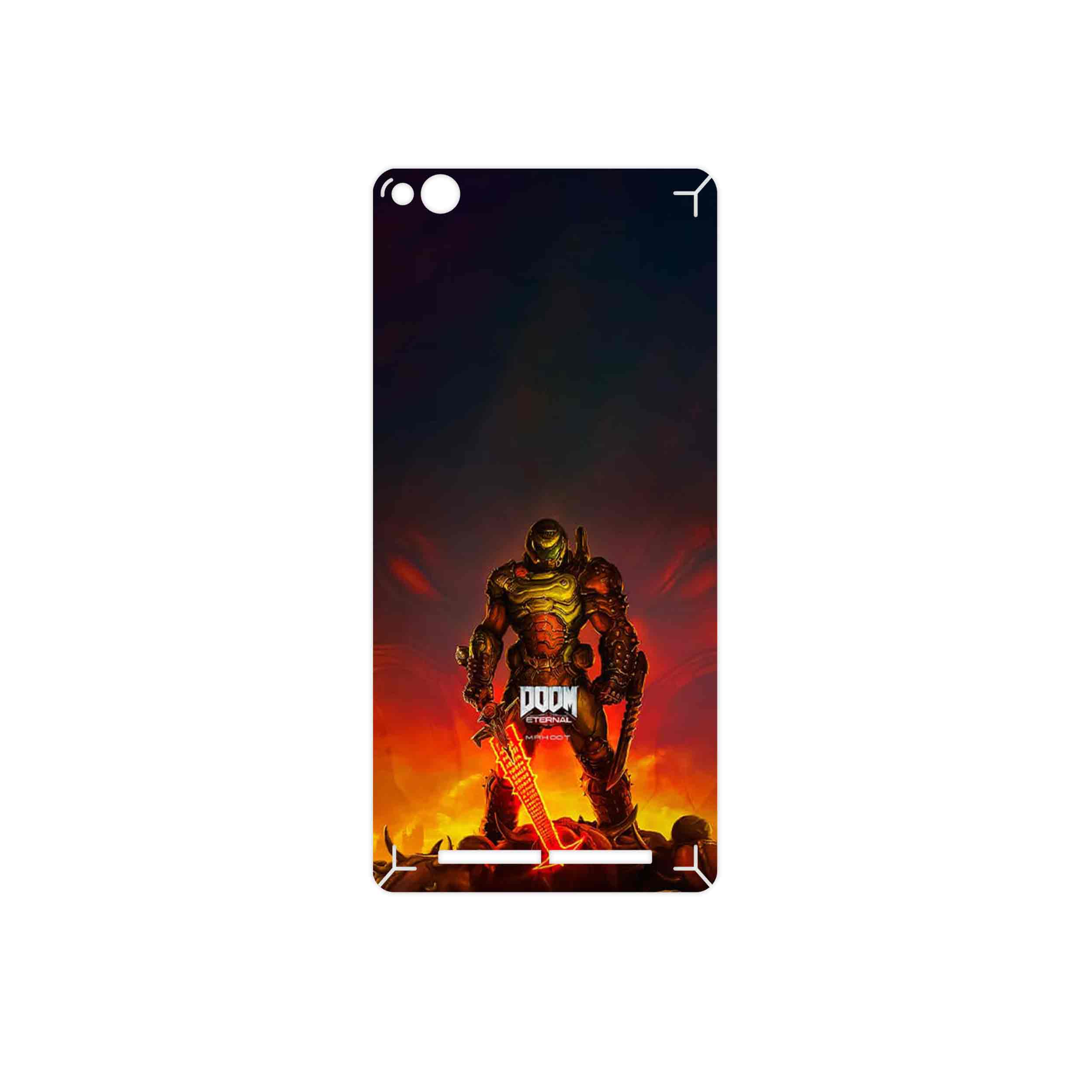 برچسب پوششی ماهوت مدل DOOM Game Series مناسب برای گوشی موبایل شیائومی Redmi 3