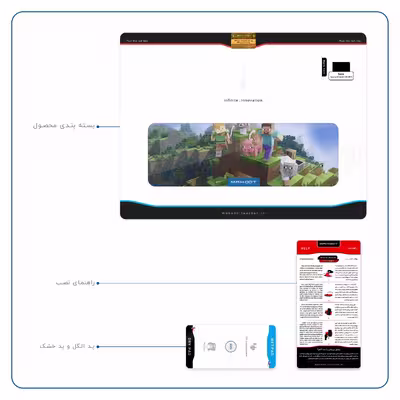 برچسب پوششی ماهوت مدل Minecraft-Game مناسب برای تبلت سونی Xperia Z2 Tablet LTE 2014