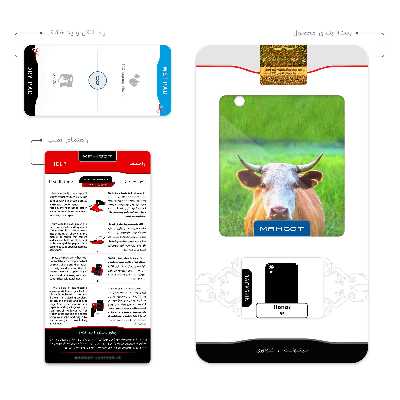 برچسب پوششی ماهوت مدل Cow مناسب برای گوشی موبایل آنر 8S