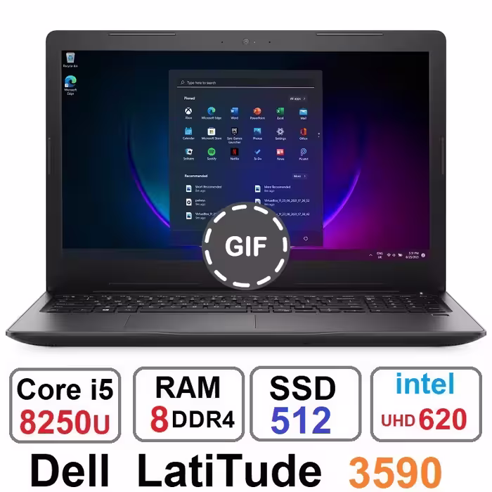 لپ تاپ دل Dell Latitude 3590 Core i5 8250u رم 8و512