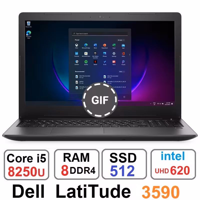لپ تاپ دل Dell Latitude 3590 Core i5 8250u رم 8و512