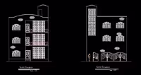 دانلود پلان ساختمان 3 طبقه در اتوکد AutoCAD