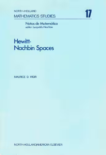 خرید و دانلود نسخه کامل کتاب Hewitt-Nachbin spaces