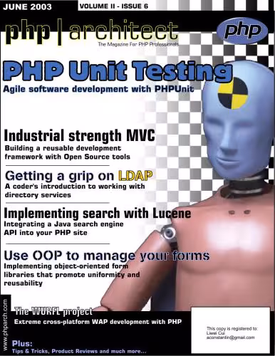خرید و دانلود نسخه کامل کتاب php|architect (vol. 2, issue 6. June 2003)