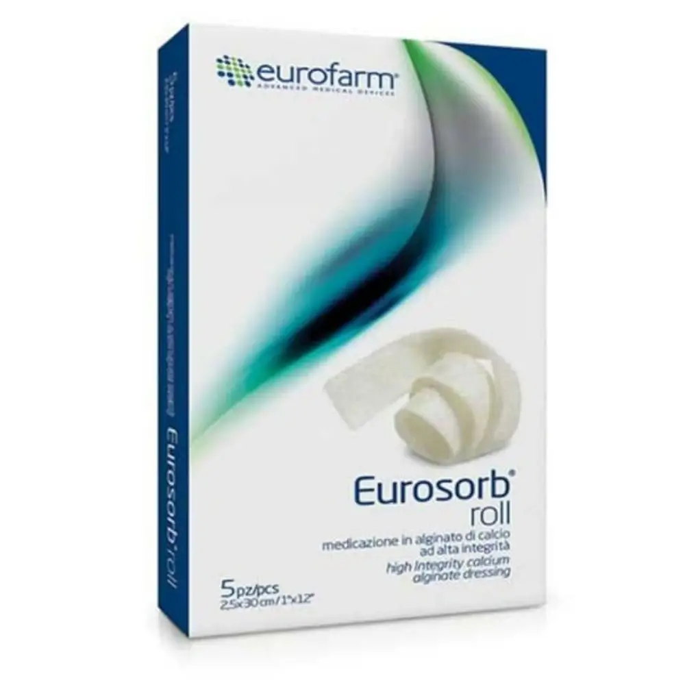 پانسمان آلژینات یوروزورب یوروفارم نواری 10×10 سانتی متری