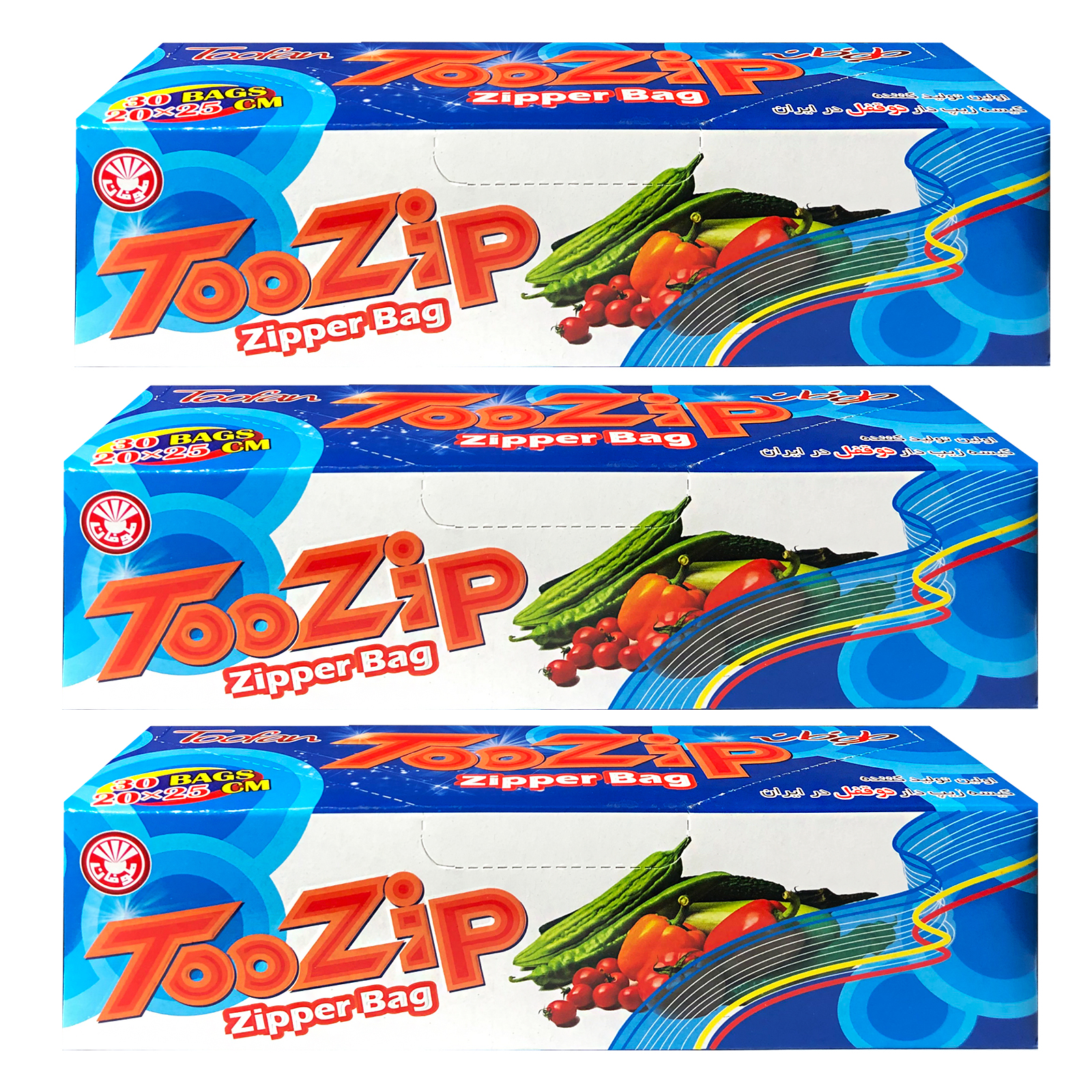 کیسه زیپ دار طوفان کد X-279 سه بسته 30 عددی