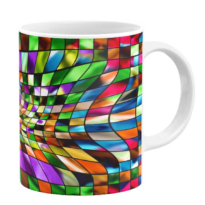 ماگ طرح رنگارنگ کد 10591