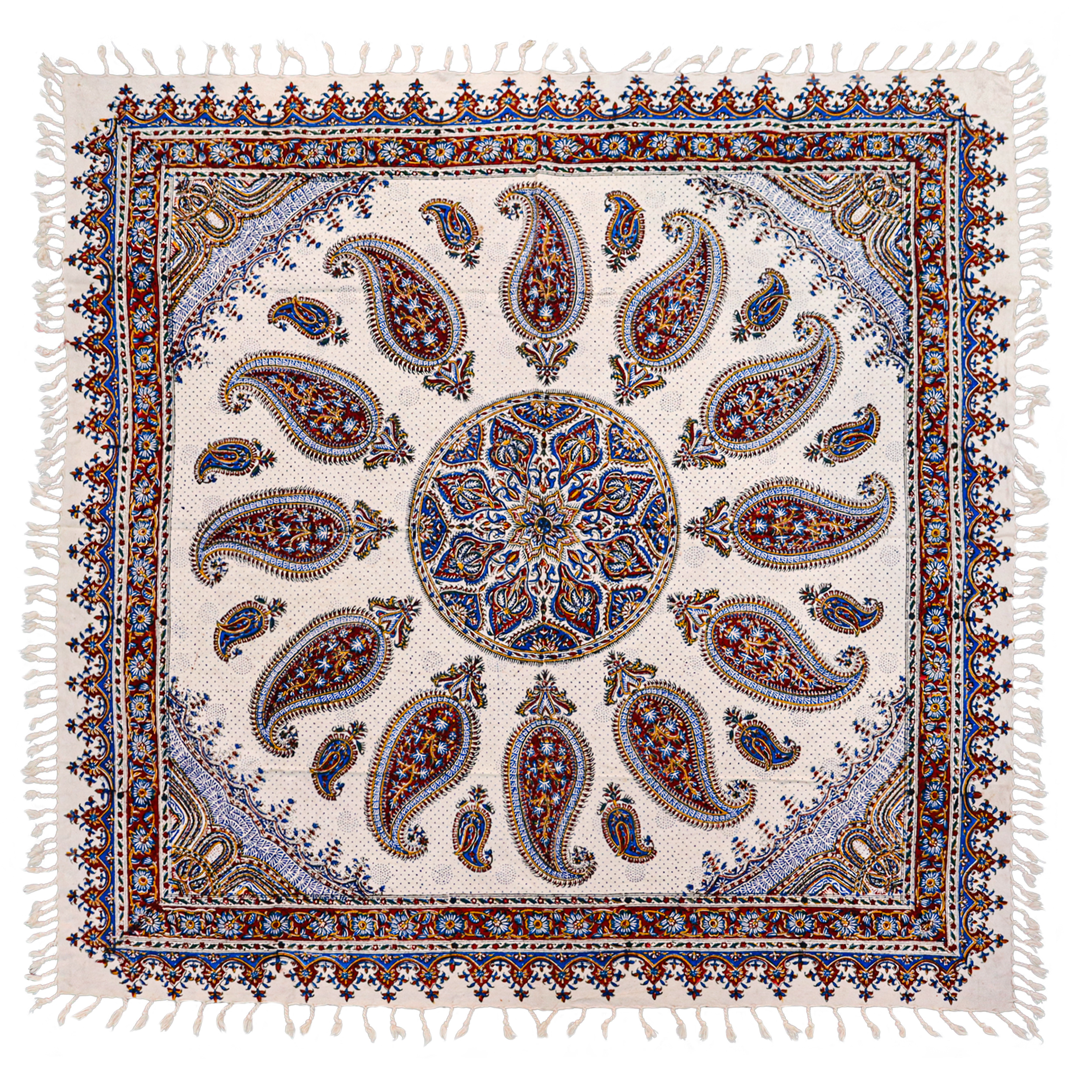 رومیزی قلمکار زابلیان طرح بته جقه کد 12bot