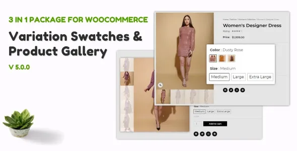 دانلود افزونه WooCommerce Variation Swatches And Additional Gallery
