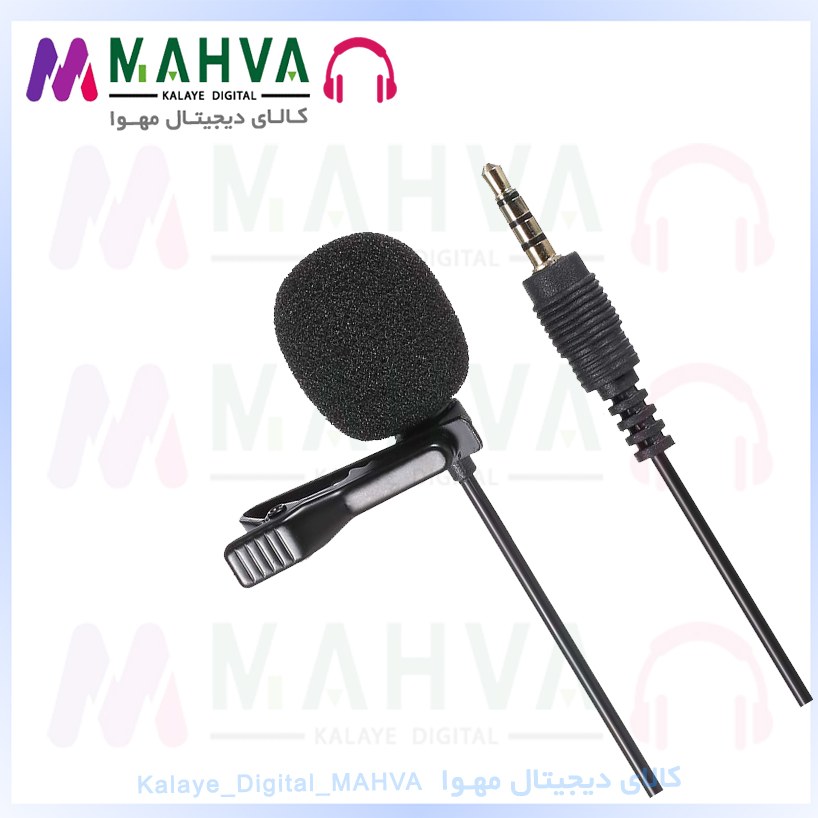 میکروفون یقه ای LAVALIER مدل GL-119 ویژگی جک 3.5 میلی متری