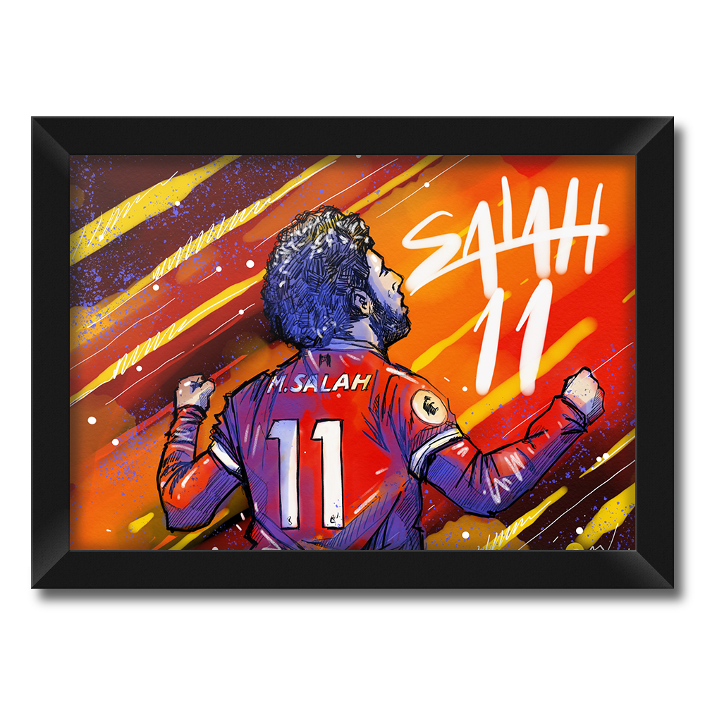 تابلو فنچ آرت طرح محمد صلاح لیورپول کد SP105