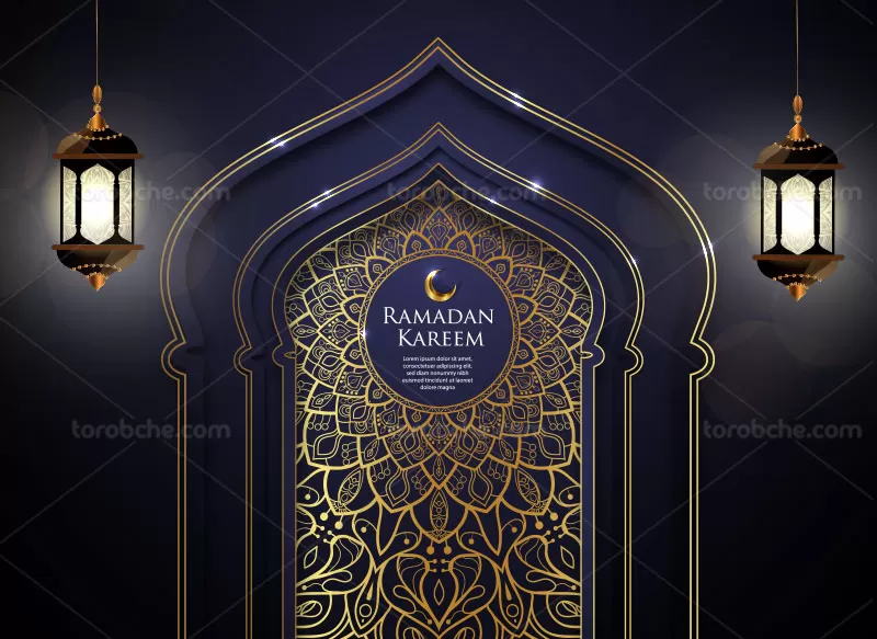 وکتور ماه رمضان کریم | گرافیک با طعم تربچه