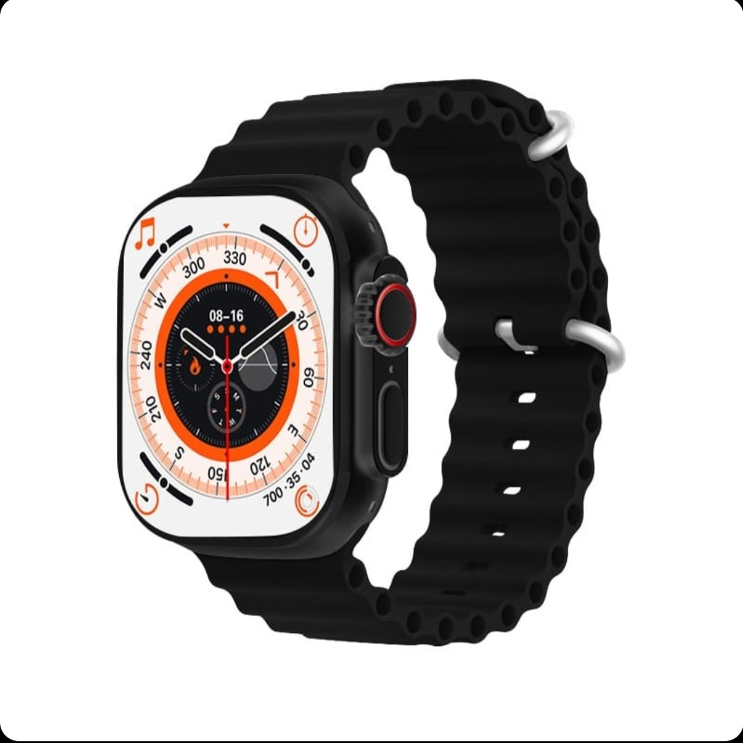 ساعت هوشمند مدل T800 Ultra رنگ نقره ای و نارنجی