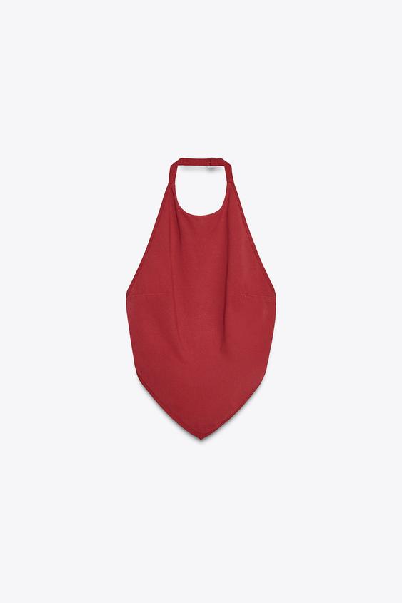 تاپ زنانه زارا OPEN-BACK HALTER TOP | تهران زارا TehranZara