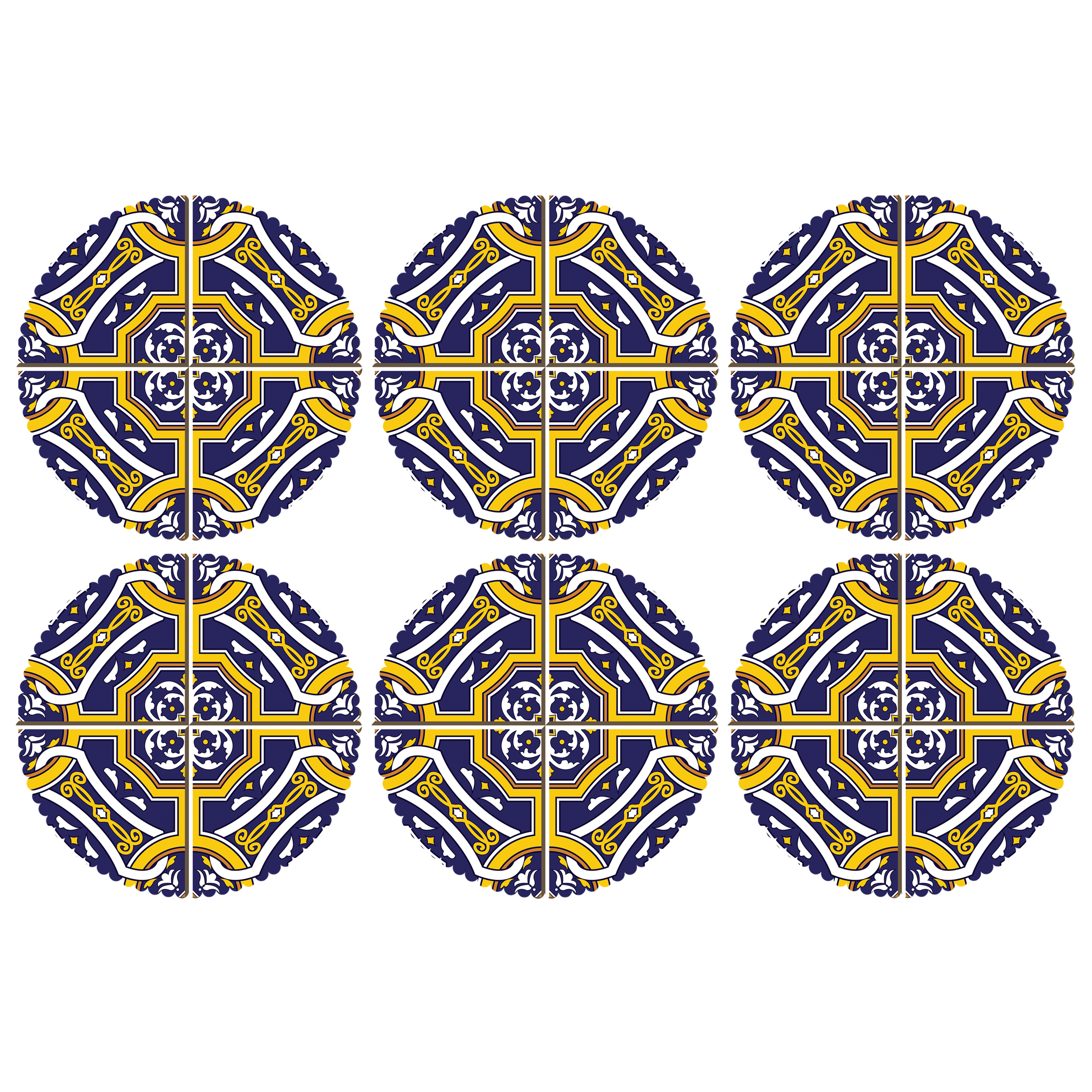 زیر لیوانی مدل C2-42538 بسته 6 عددی