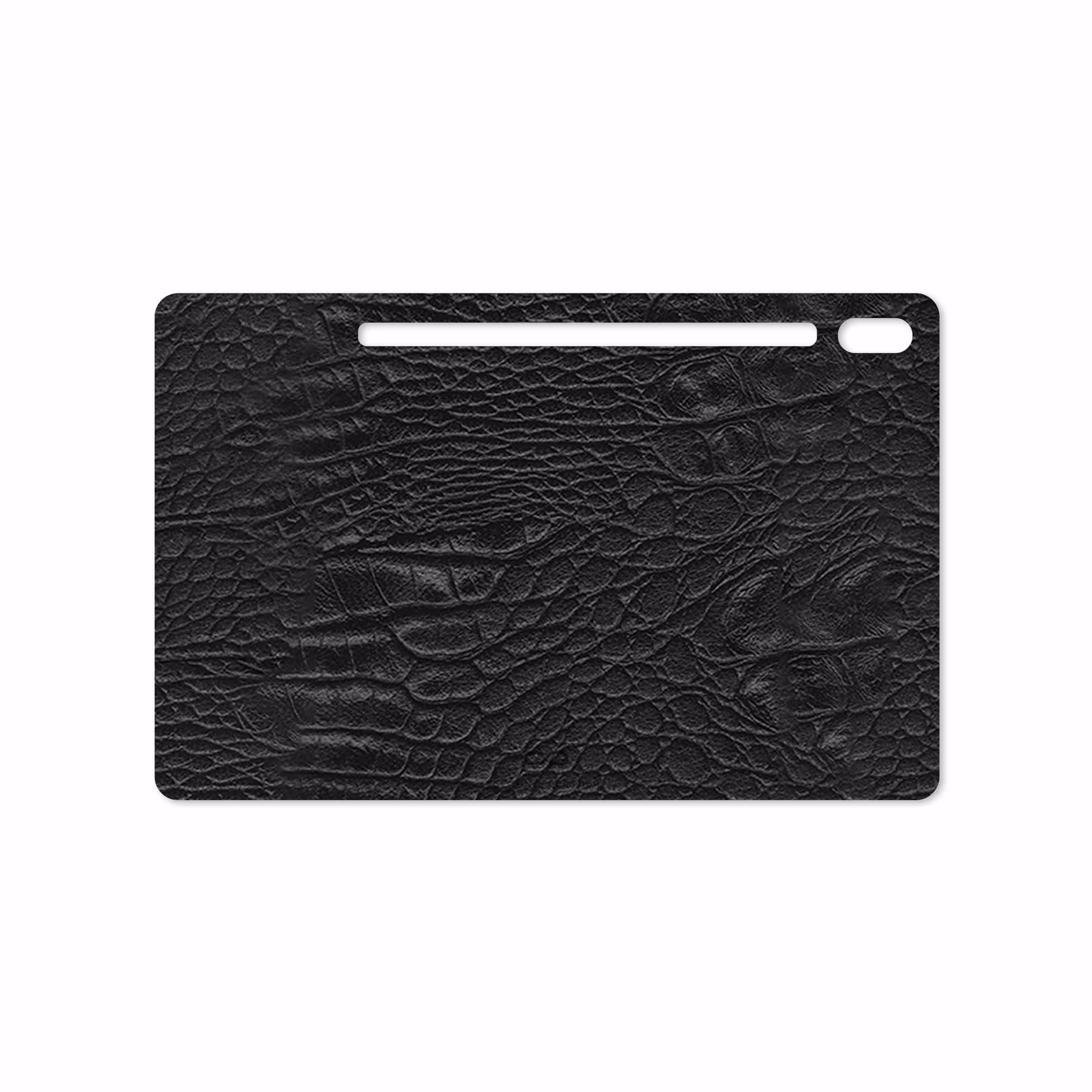 برچسب پوششی ماهوت مدل Black-Crocodile-Leather مناسب برای تبلت سامسونگ Galaxy Tab S6 2019 SM-T865