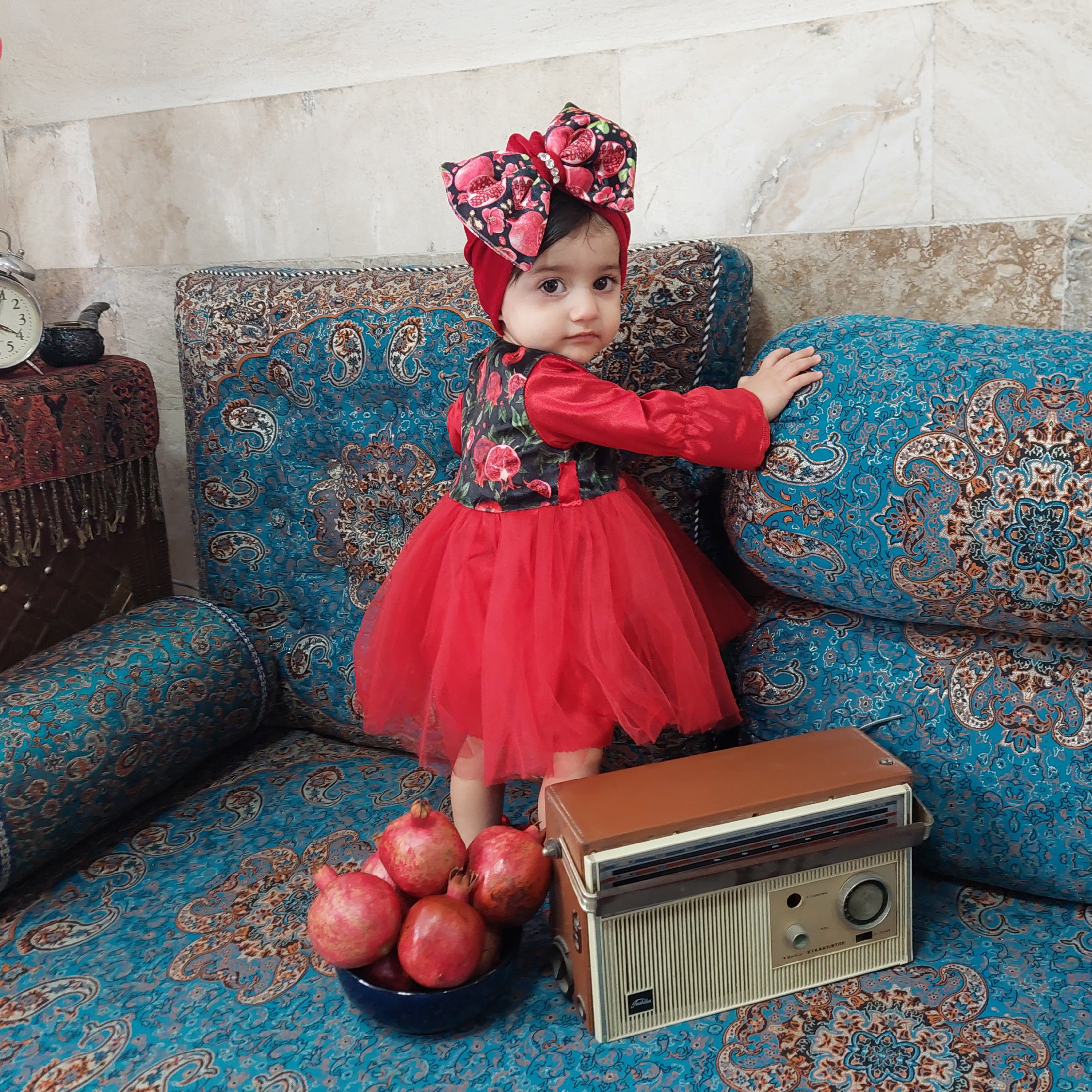پیراهن یلدایی دخترانه