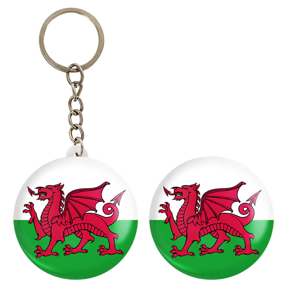 پیکسل خندالو مدل پرچم ولز کد 20587 به همراه جاکلیدی