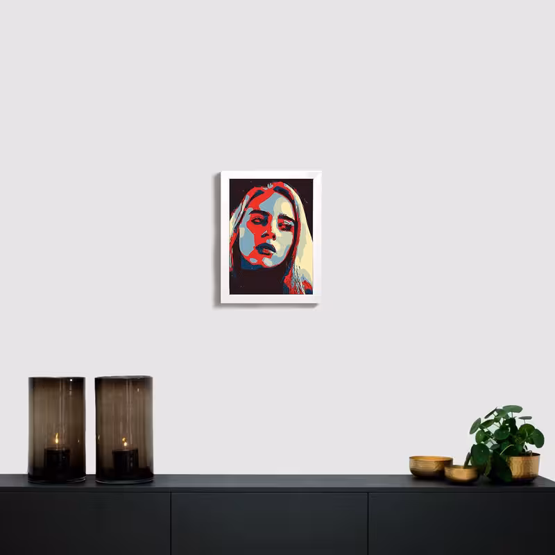 تابلو مدل billie eilish | دنیای قاب