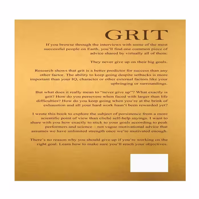 کناب Grit: How to Keep Going When You Want to Give Up اثر Martin Meadows انتشارات نبض دانش