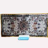 پشتی فرش ماشینی 700شانه زمینه روشن کد 18