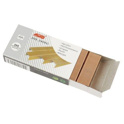 سوزن منگنه اس تی دی STD 2406 A سایز 24/6 باکس 10 عددی