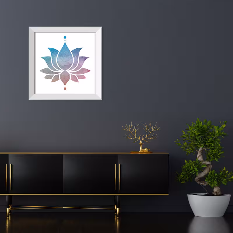 تابلو مدل Lotus کد TM66 | دنیای قاب