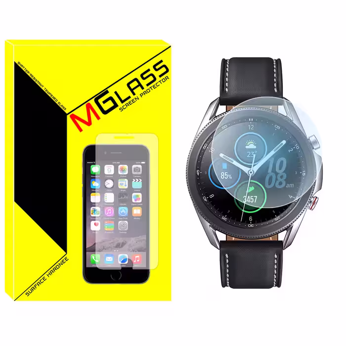 محافظ صفحه نمایش شیشه‌ای ام گلس مدل SH-MG مناسب برای ساعت هوشمند سامسونگ Watch 3 41mm