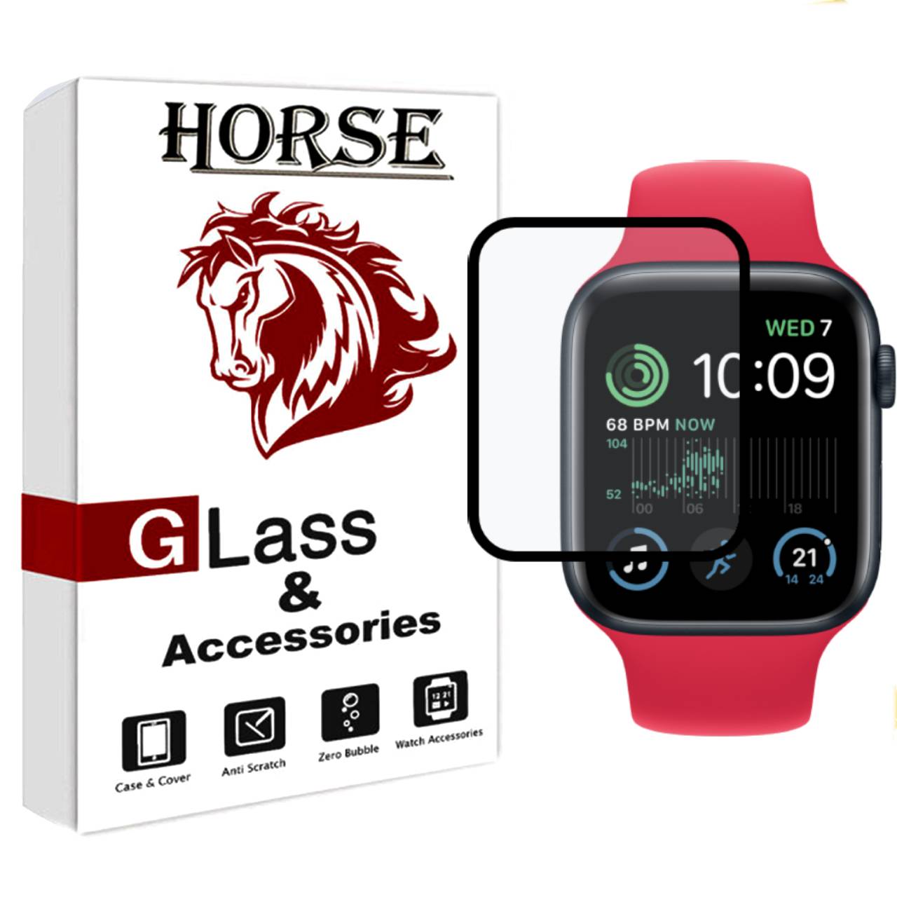 محافظ صفحه نمایش نانو هورس مدل PMH مناسب برای اپل واچ Series 5 44mm