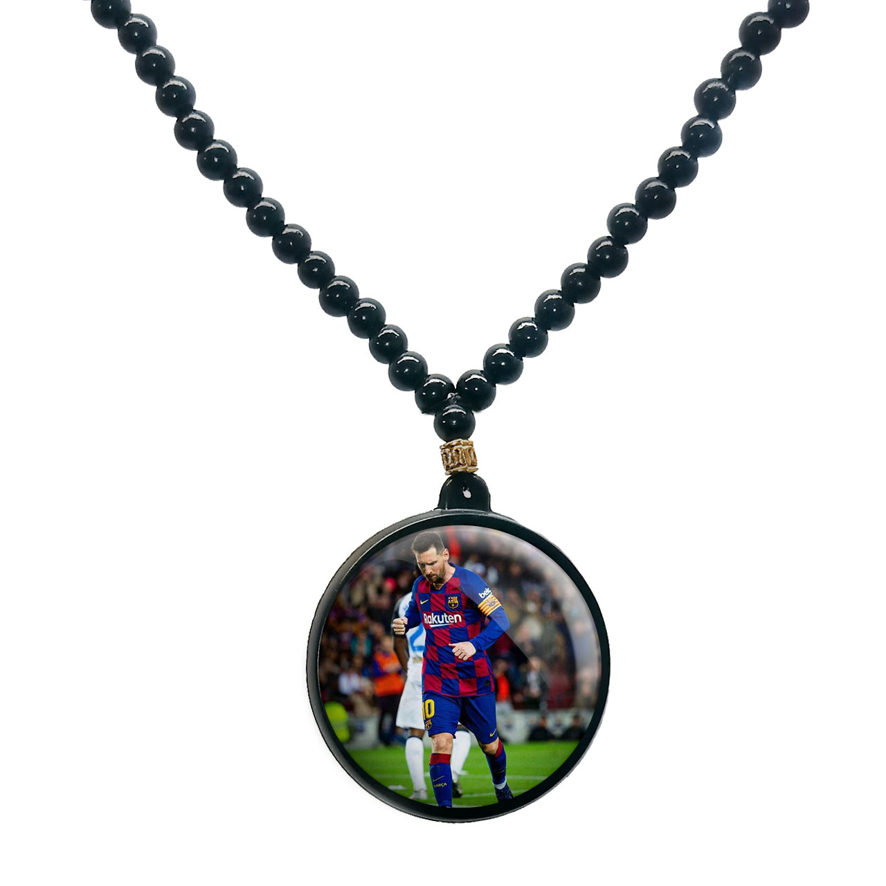 گردنبند پرمانه طرح مسی کد pmd.8749 مدل دو طرفه