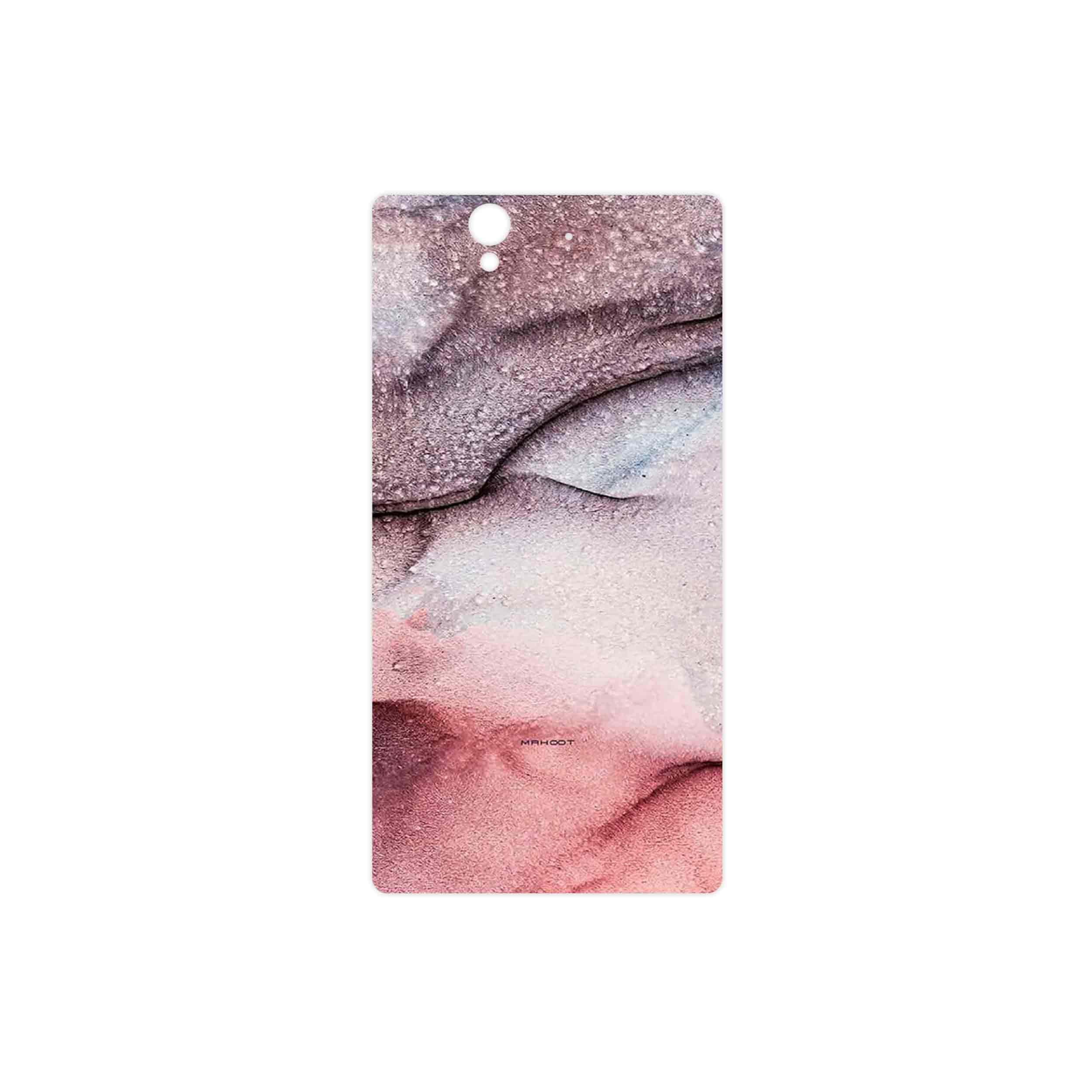 برچسب پوششی ماهوت مدل Smoky pink marble مناسب برای گوشی موبایل سونی Xperia X