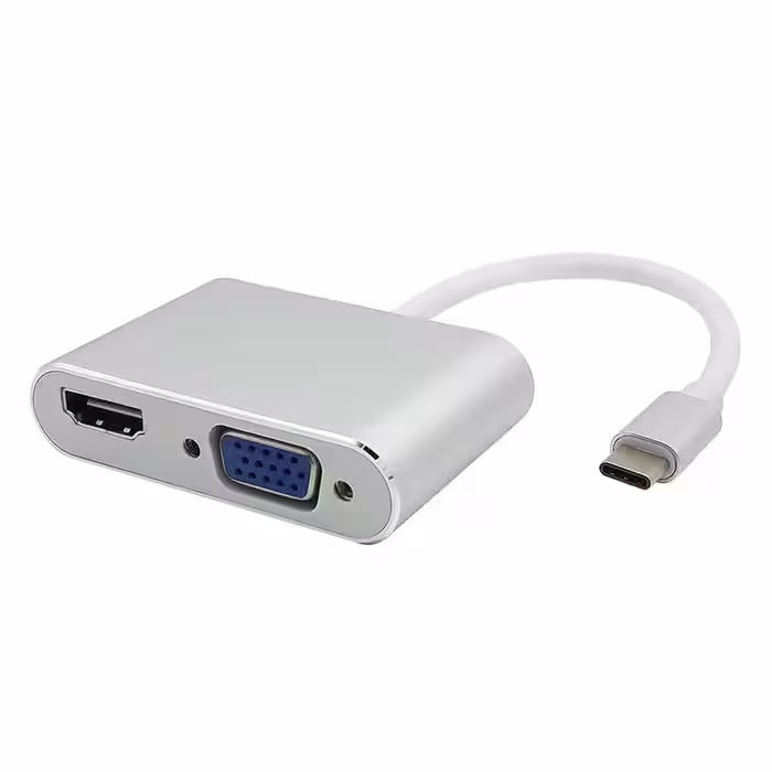 مبدل USB-C به HDMI/VGA مدل ph3206